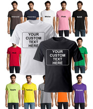 Load image into Gallery viewer, Personalized Custom T-shirts for Men & Women Classic Movie / Music and TV Fonts