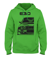 Load image into Gallery viewer, German Racing M3 E30 Tuners Hoodie #1957