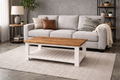 Handmade Solid Pine Coffee Table | Rustic Farmhouse Living Room Table
