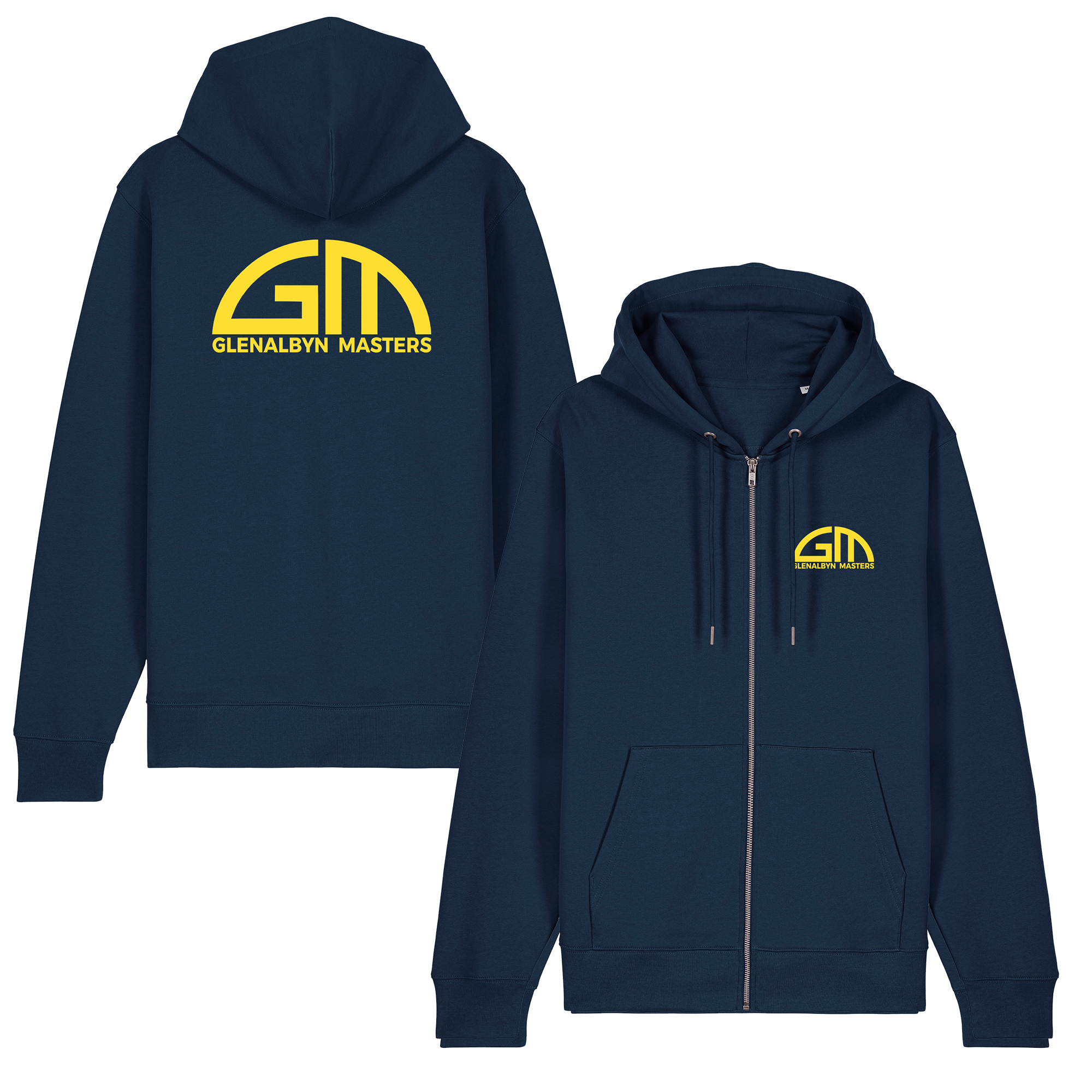Glenalbyn Masters Unisex Classic Logo Zip Hoodie