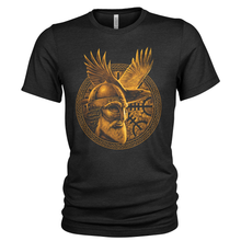 Load image into Gallery viewer, Viking Warrior Odin &amp; Muninn Vikings T-Shirt
