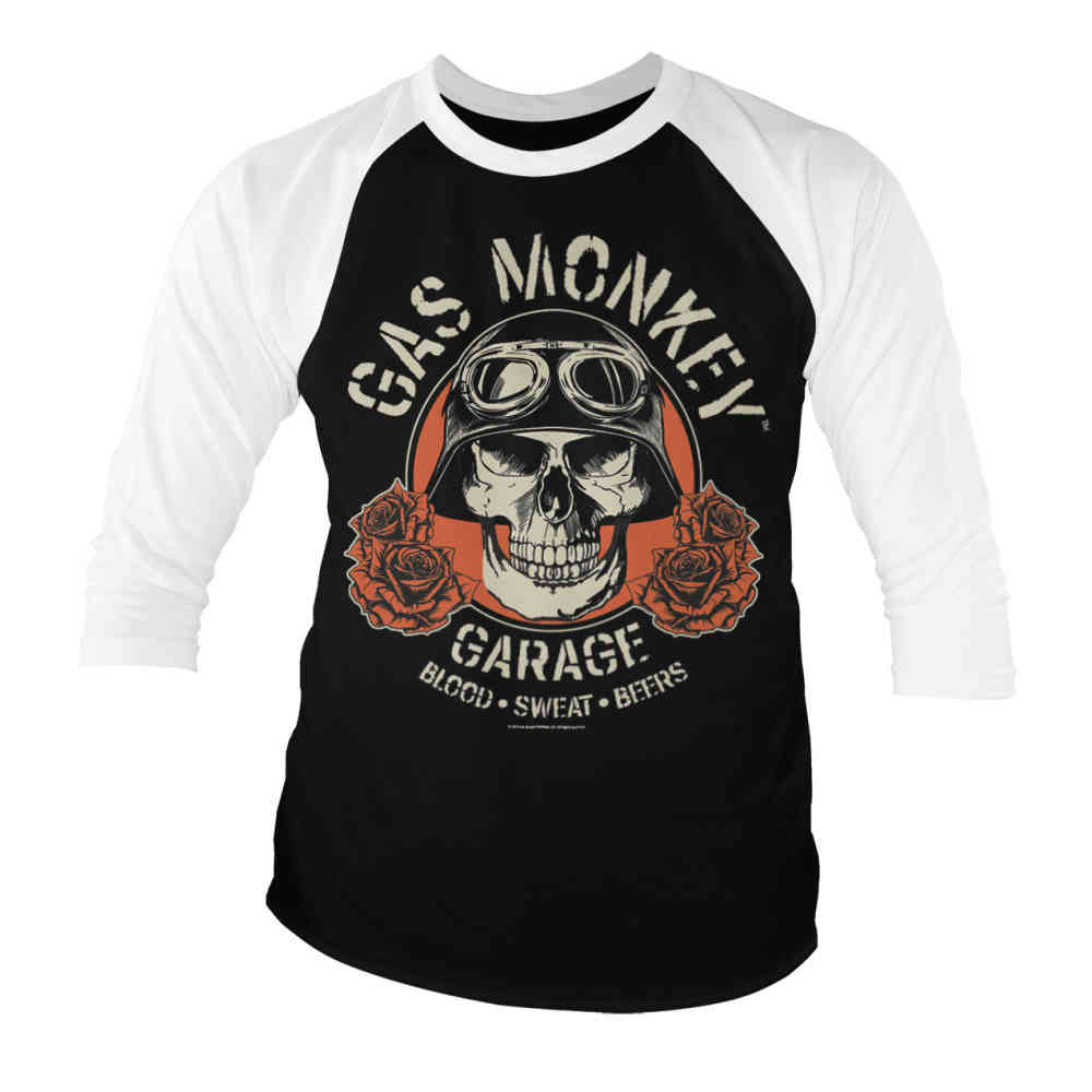 Gas Monkey Garage Baseball Skull T-Shirt - Small Only