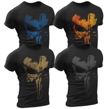 Load image into Gallery viewer, 4 Pack Men&#39;s Military Punisher T Shirt
