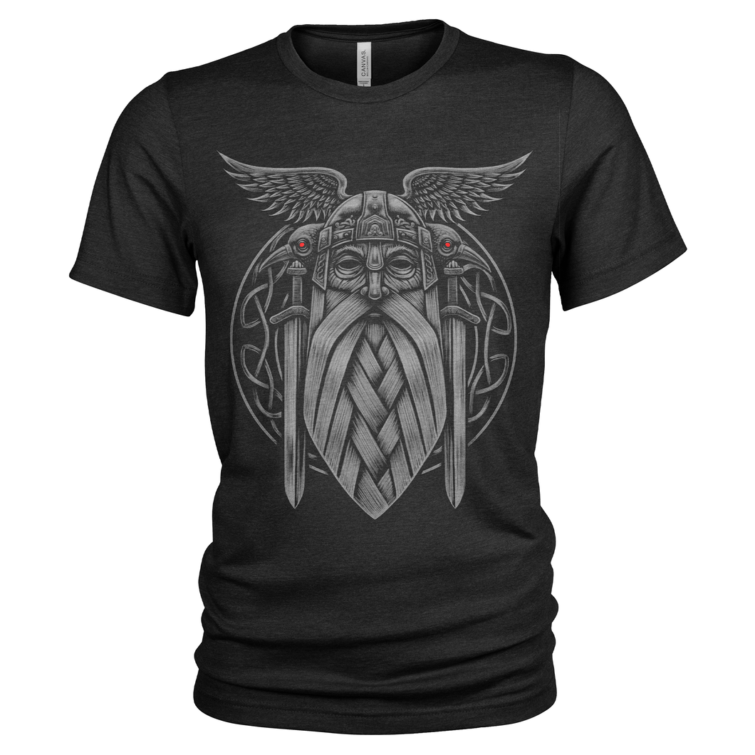 Norse God Odin in Valhalla Vikings T-Shirt