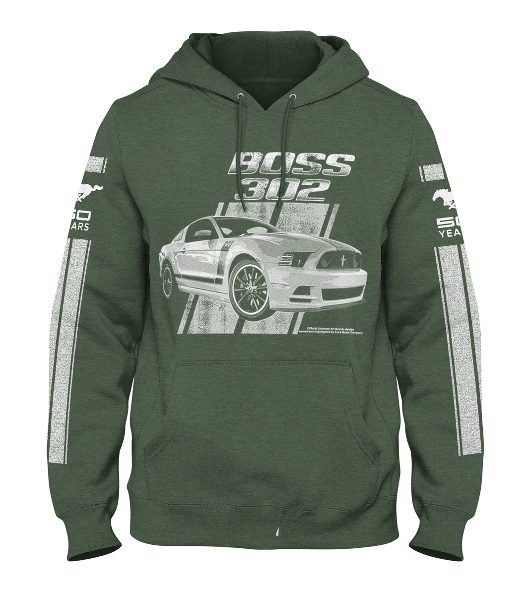 Quarter Mile Clothing Ford Mustang Boss 302 Hoodie #3939