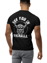 Load image into Gallery viewer, Welcome to Valhalla Vikings T-Shirt
