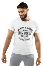 Load image into Gallery viewer, Josh &amp; Noah Raw Denim 100% organic Cotton Crew Neck Men&#39;s T Shirt
