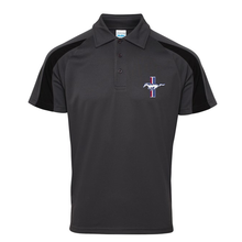 Load image into Gallery viewer, Ford Mustang Tribar Cool Contrast Polyester Polo Shirt
