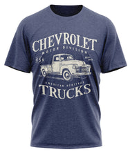 Load image into Gallery viewer, Chevrolet Heritage Trucks Mens Heather Navy T-Shirt
